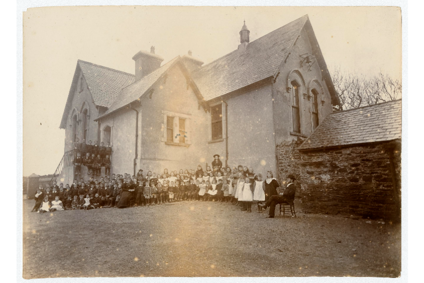 Marown School in 1898 (photo copyright Manx National Heritage)