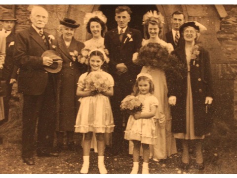 The wedding of Aimee & Arnold Corlett, 1949