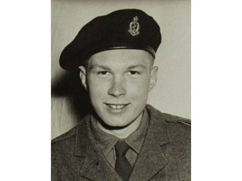 Derek Quilliam during his National Service