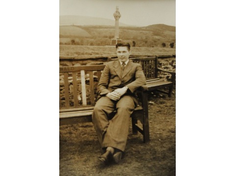 Derek Quilliam relaxing on the Tynwald fairfield