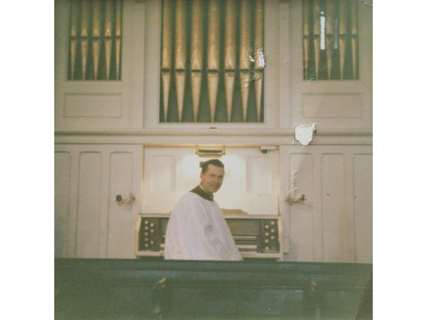 Derek Crellin at the organ in St. John's Church