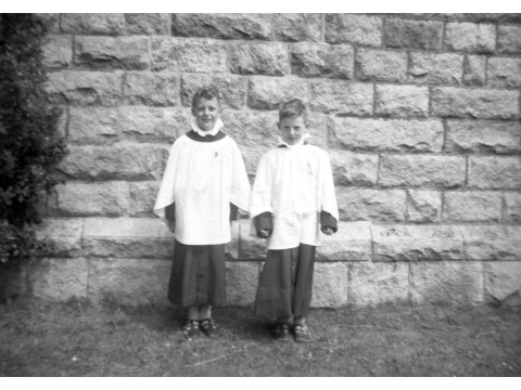 Paul and David Fisher, choirboys at St. John's church