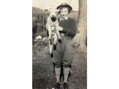 Jean Skinner at Knockaloe
