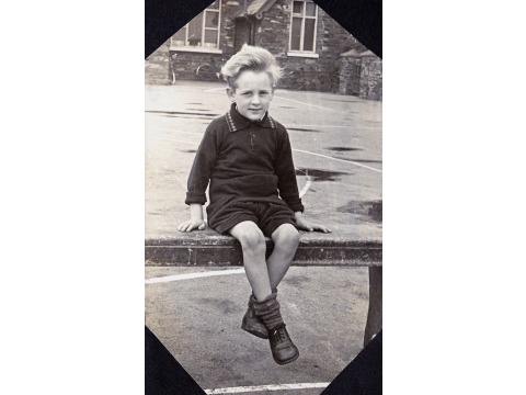 Bill Quine at Ballaugh School in c.1951