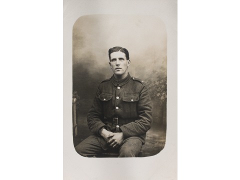 Mrs Betty Magee's father Tom Faragher in 1918