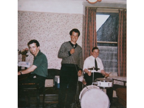 The Kelly Trio in 1966. Mr Eric Kelly is playing the keyboard on the left