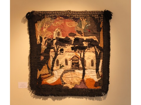 Piece of work exhibited by Mrs Jose Ellis at her art exhibition in Laxey Woollen Mills, February 2012