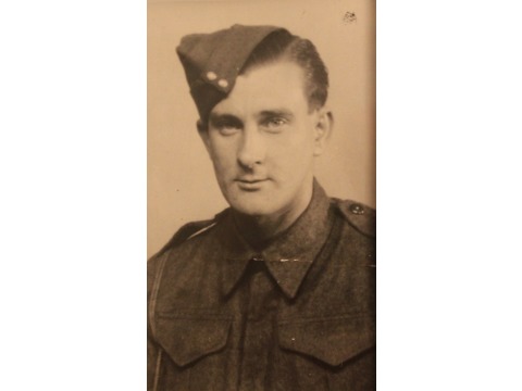 Mrs Jessie Fayle's future husband John Fayle aged 22 years old in his army uniform