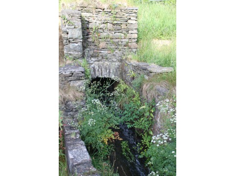 The old sluice gate at Clucas' laundry, Tromode, in 2011.