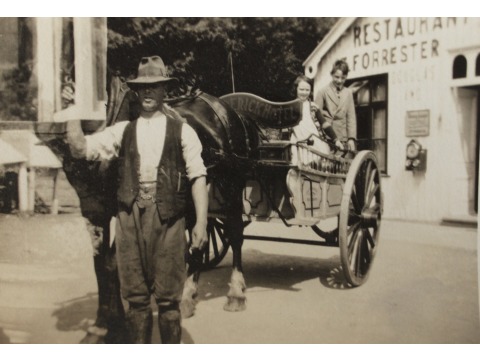 The Port Soderick horse & cart, 1930s