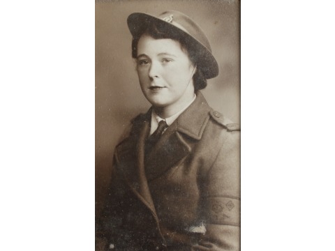 Ann Pickering in her Land Army uniform