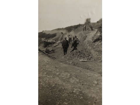 Construction of the road to Port Soderick, 1930s